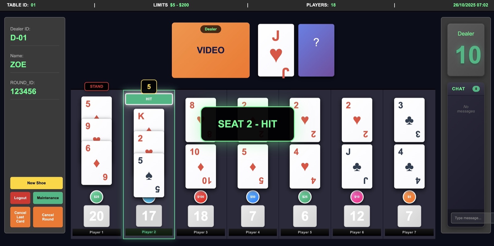 Blackjack UI System